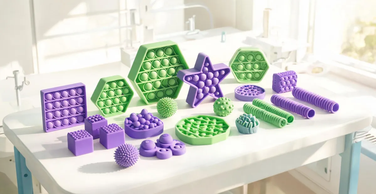 Fidget poppers and sensory shapes
